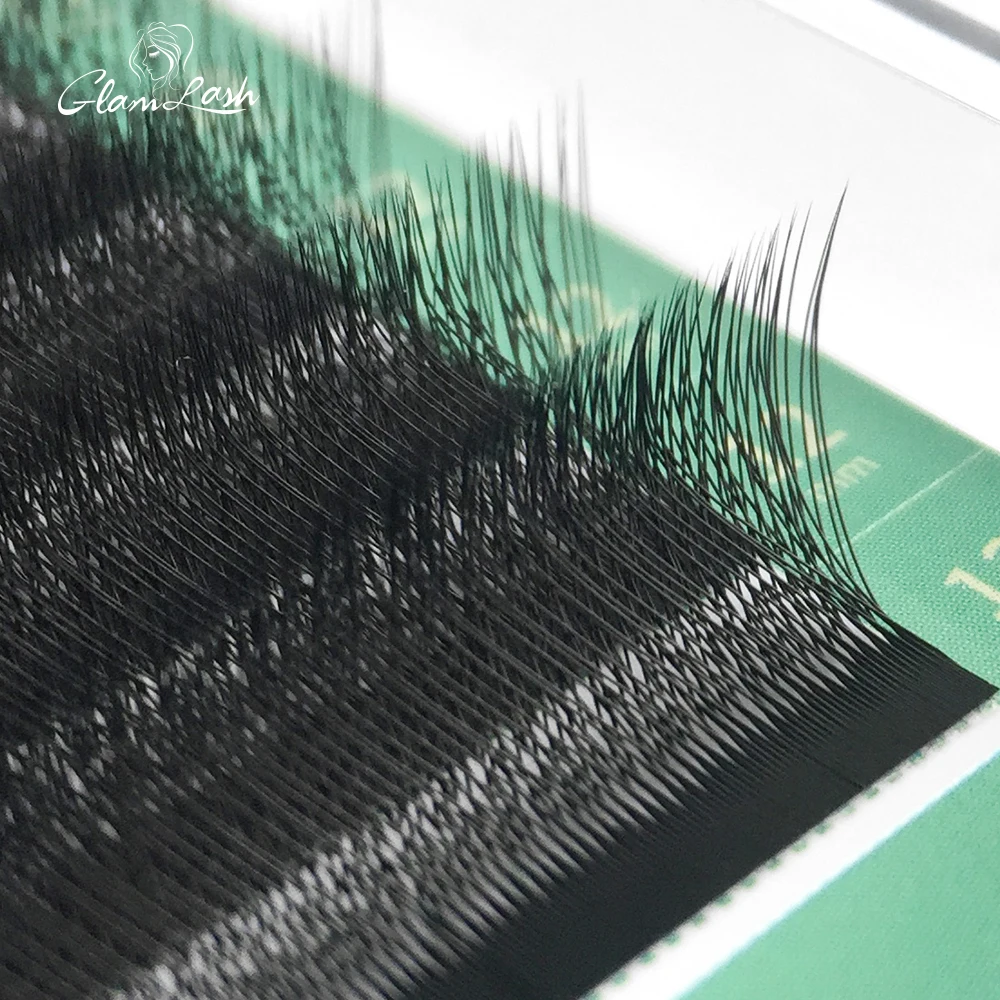 Eyelash Extension Human Hair - Glamlash ขนตาปลอมแบบพัดลมขนตาปลอม4D W รูปทรงตัวขนตา5D แบบ W