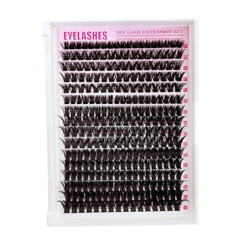 Eyelash Extension Natural Look - ชุดต่อขนตาปลอมแบบธรรมชาติ ดีไซน์แบบกลุ่ม ติดง่าย ไม่ต้องใช้กาว ขนตาแบบ Wispy