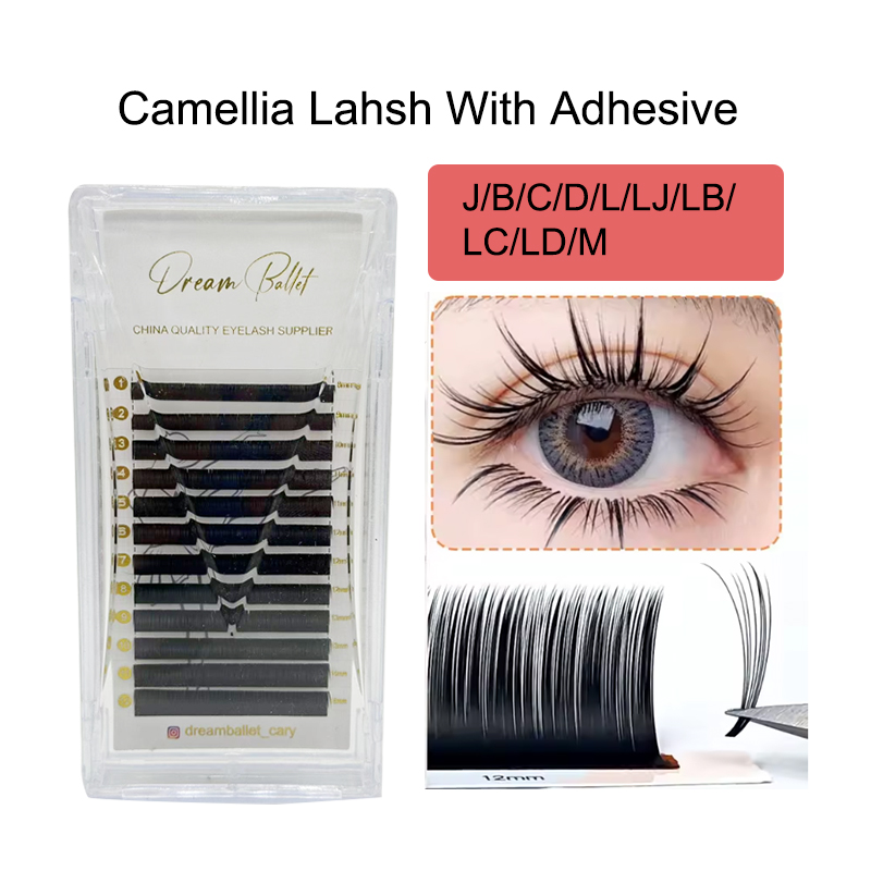 Eyelash Extension Russian - ขนตาปลอม Dream Ballet Camellia Lashes พร้อมกาวติดขนตา