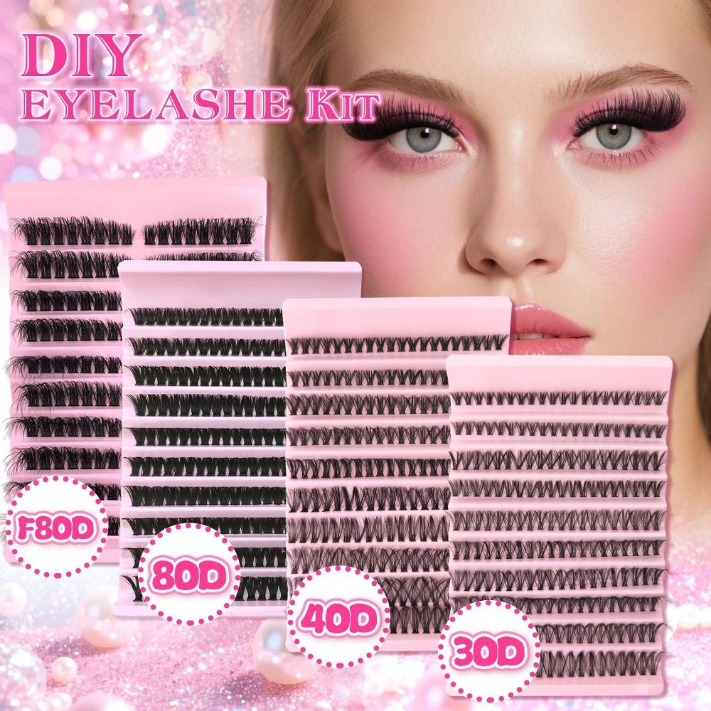 Eyelash Extension Natural Look - ขนตาปลอมแบบธรรมชาติ สไตล์ Wispy ชุดต่อขนตา DIY แบบ