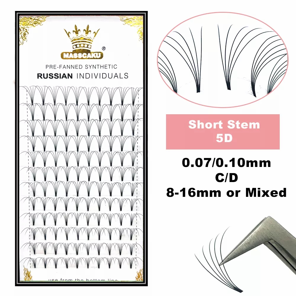 MASSCAKU Premade รัสเซียสั้นขน - Eyelash Extension Russian บทวิจารณ์และราคา
