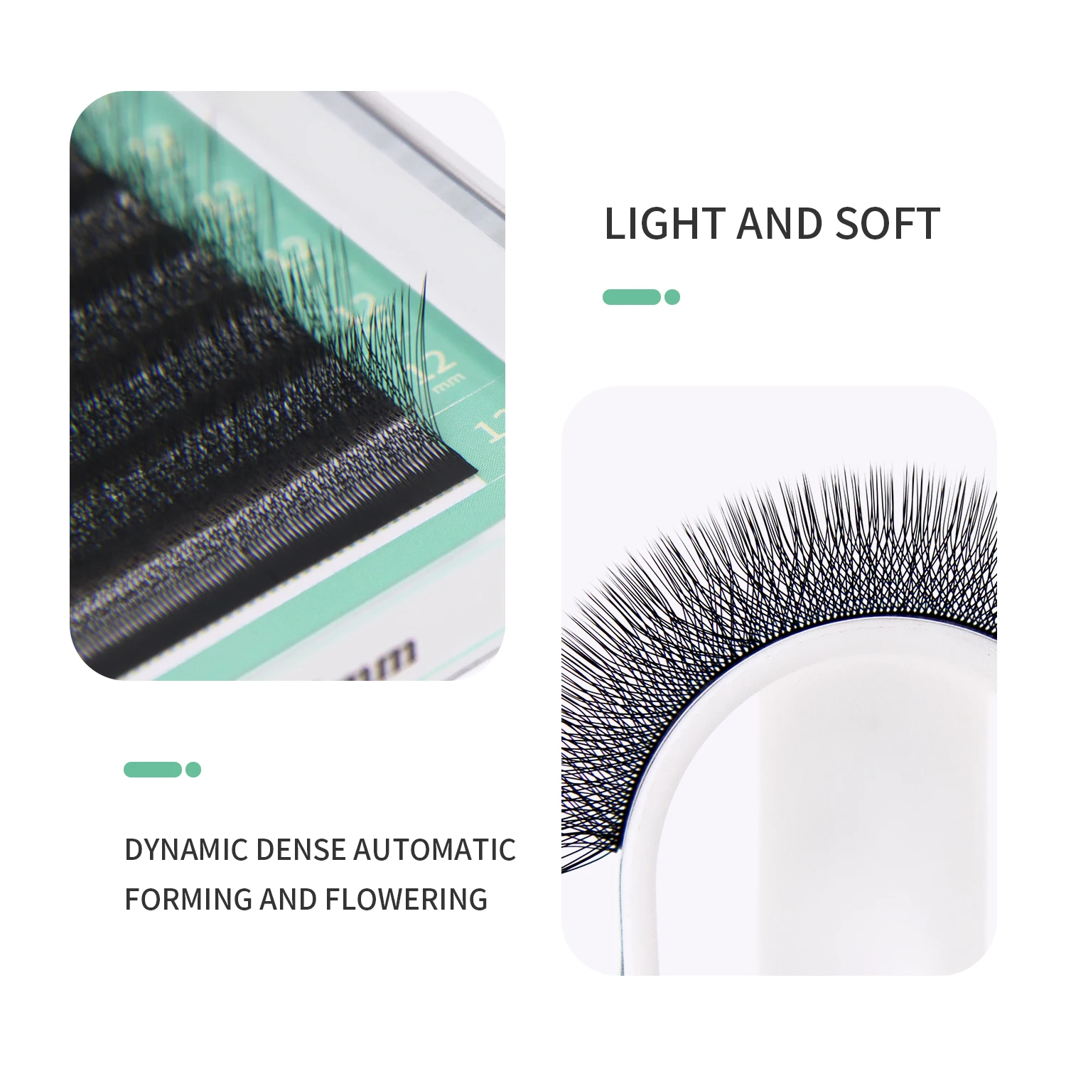 Glamlash ขนตาปลอมแบบพัดลมขนตาป - Eyelash Extension Human Hair บทวิจารณ์และราคา