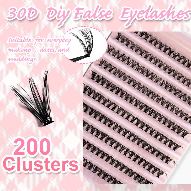 ขนตาปลอมแบบช่อ 8-16 มม. 200 ชิ - Eyelash Extension For Asian Eyes บทวิจารณ์และราคา
