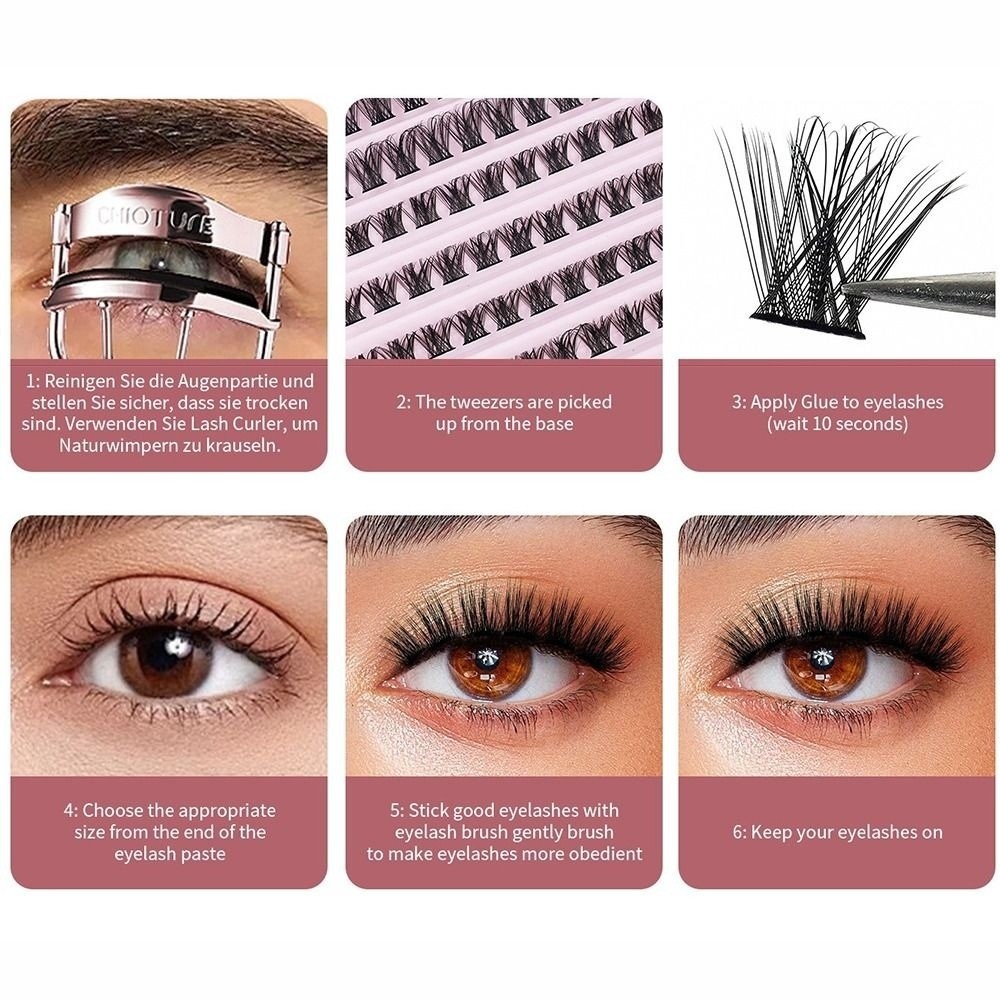 ขนตาปลอมคุณภาพสูงแบบติดกาว ดีไ - Eyelash Extension Natural Look บทวิจารณ์และราคา