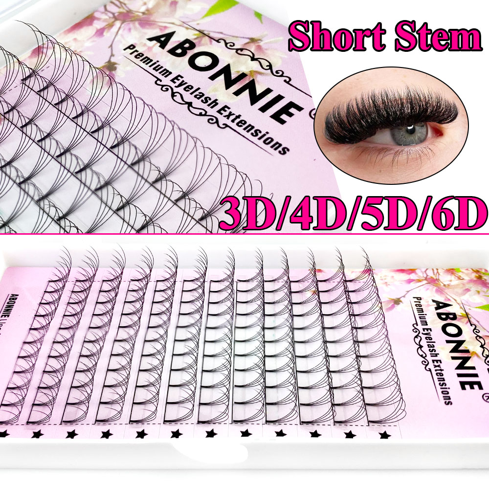 ขนตาปลอม Abonnie 6D Narrow Fan - Eyelash Extension Russian บทวิจารณ์และราคา