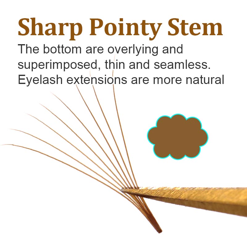 ขนตาปลอมแบบพัดสำเร็จรูป 320 ชิ - Eyelash Extension Russian บทวิจารณ์และราคา