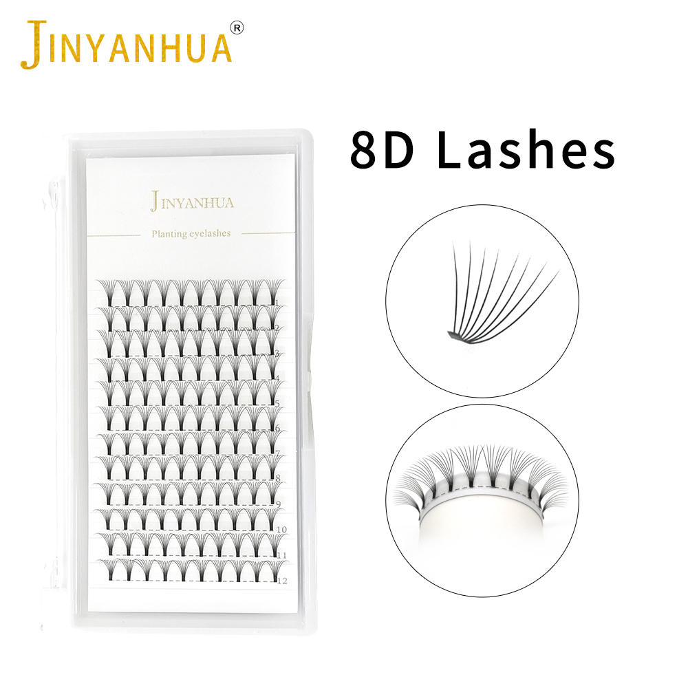 JINYANHUA 8D แฟน Eyelash Exten - Eyelash Extension Russian บทวิจารณ์และราคา