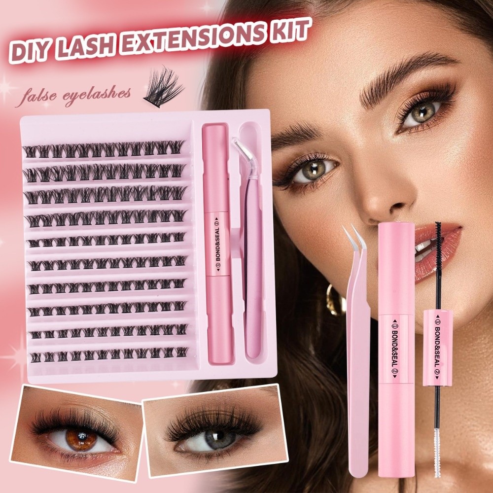 ขนตาปลอมคุณภาพสูง แบบติดกาวและ - Eyelash Extension Natural Look บทวิจารณ์และราคา