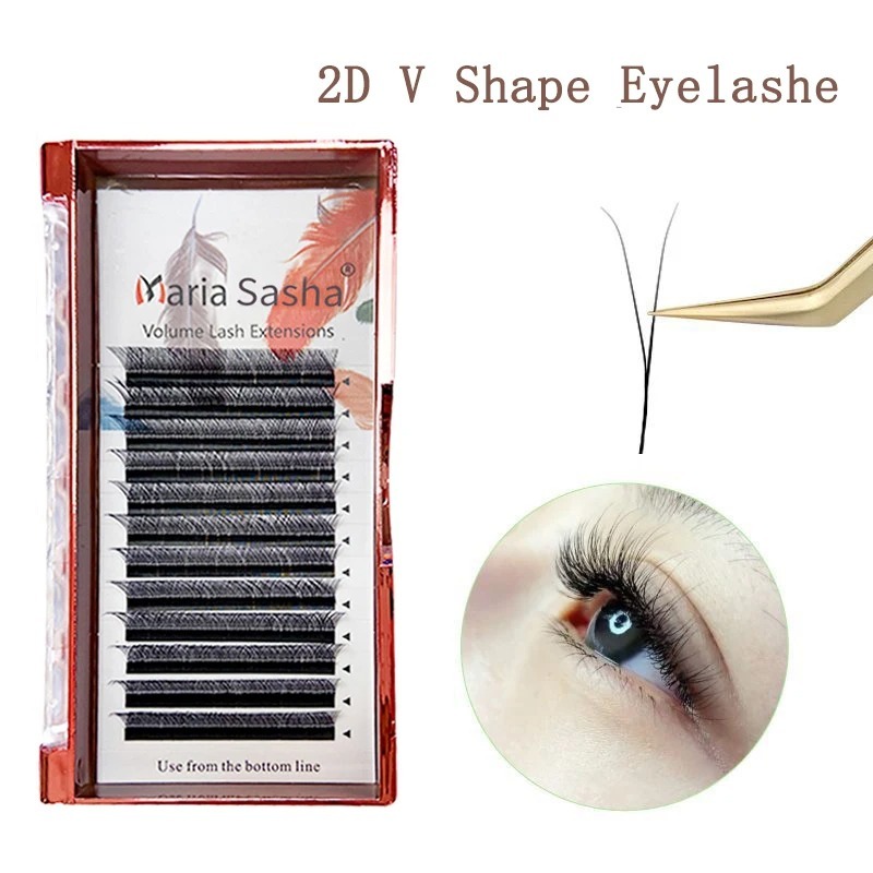 MARIA 2D Y รูปร่างขนตามือ Prem - Eyelash Extension Human Hair บทวิจารณ์และราคา